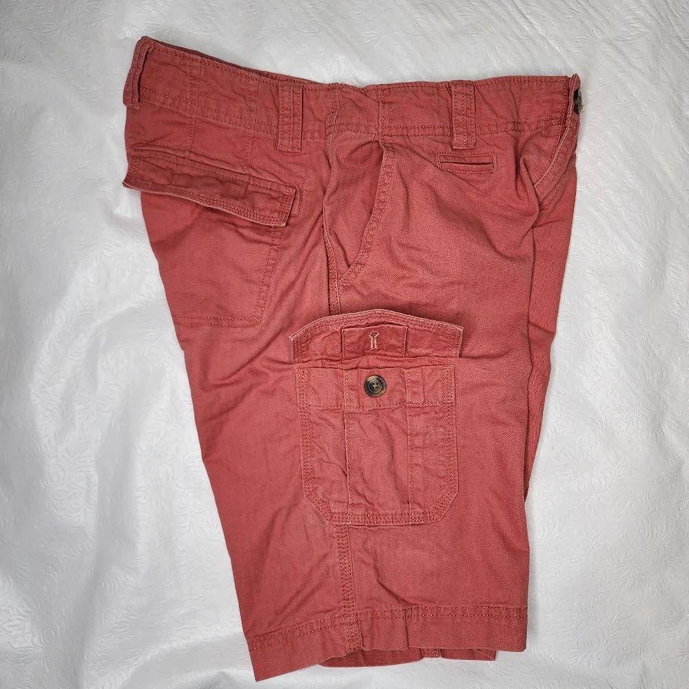 Eddie Bauer Cargo Shorts Mid Rise 100% Cotton Women's Size 4